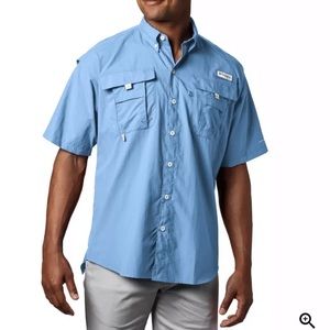 LIKE 🆕 Columbia PFG Fishing Shirt - Blue - Performance Fishing Gear
